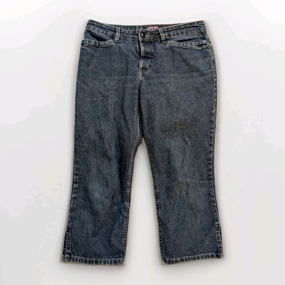Vintage Roxy Jeans Juniors 9 Blue Denim Quiksilver Y2K Straight Leg USA Made - Picture 1 of 8